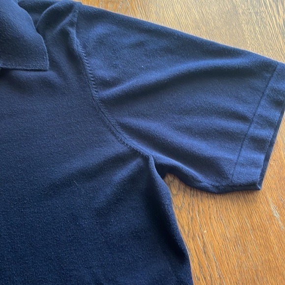 Eddie Bauer 100% Pima Cotton Men’s Polo size  XL Tall Navy Blue - Picture 8 of 13